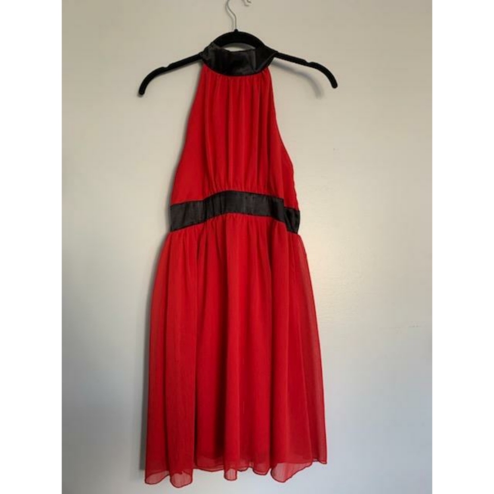 Red cocktail dress